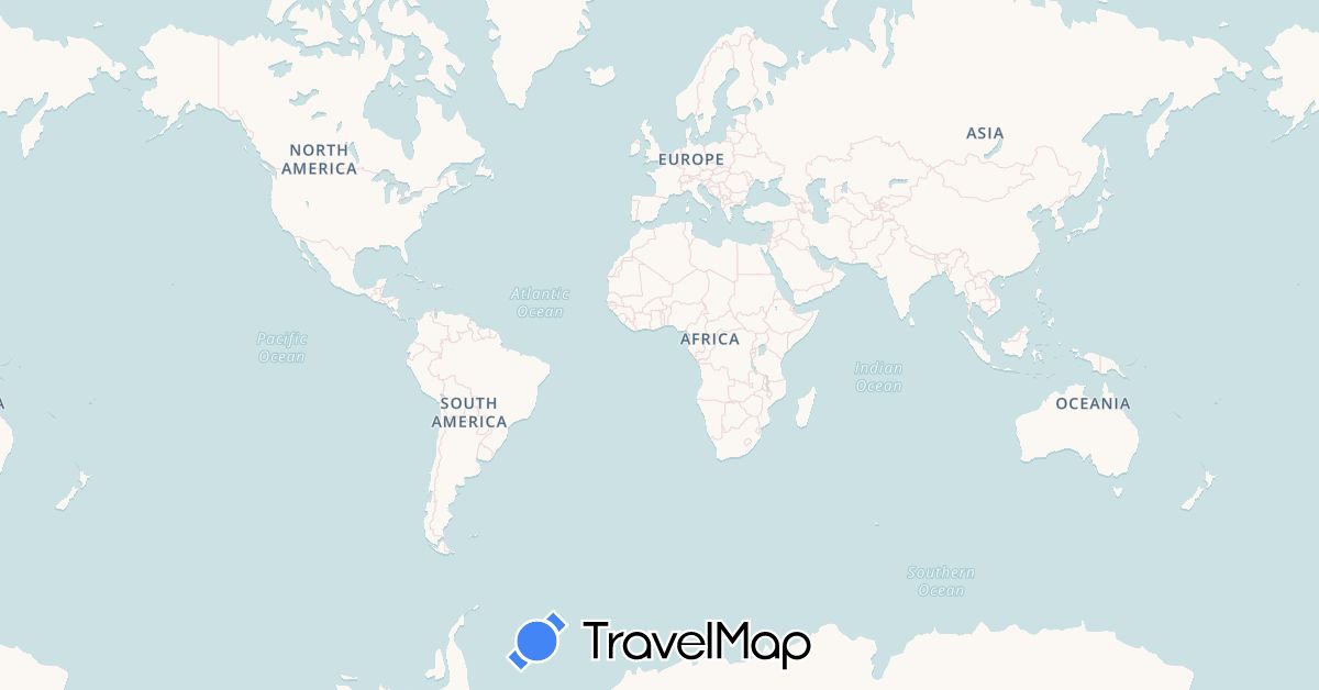 TravelMap itinerary: driving, hiking in Belarus, Czech Republic, Germany, France, Kazakhstan, Mongolia, Russia (Asia, Europe)